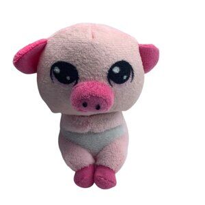 Nanco Cuddle Baby Pink Plush Pig Toy Big Eyes Soft 5” Stuffed Animal